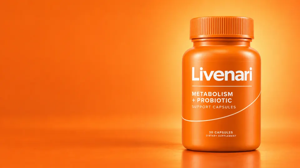 Livenari Metabolism + Probiotic Support Capsules.